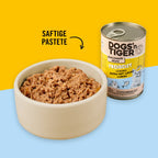 Dogs’n Tiger Adult, Katzenfutter, Freigeist, Katzen Nassfutter, Getreidefrei, Huhn, Lachs & Karotte