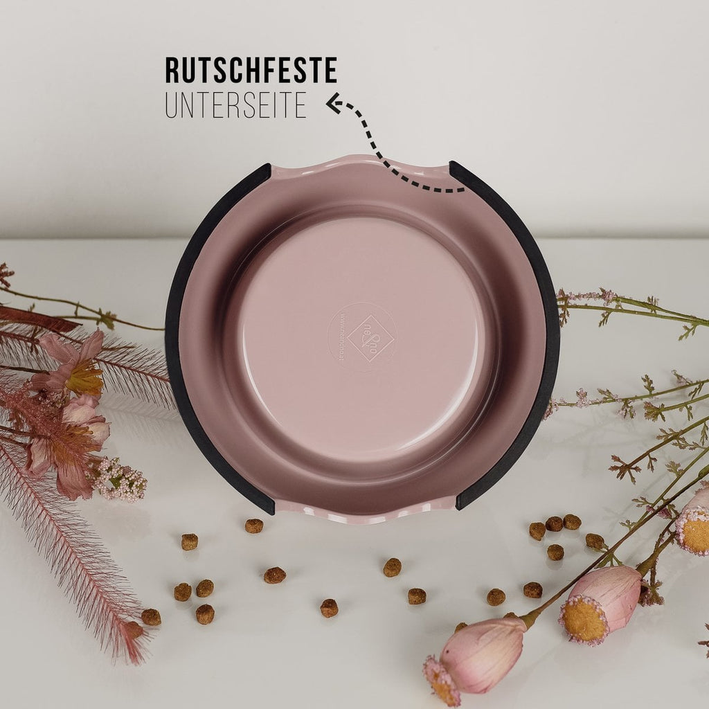 Futternapf - 2er Set - für Hunde und Katzen - Rose