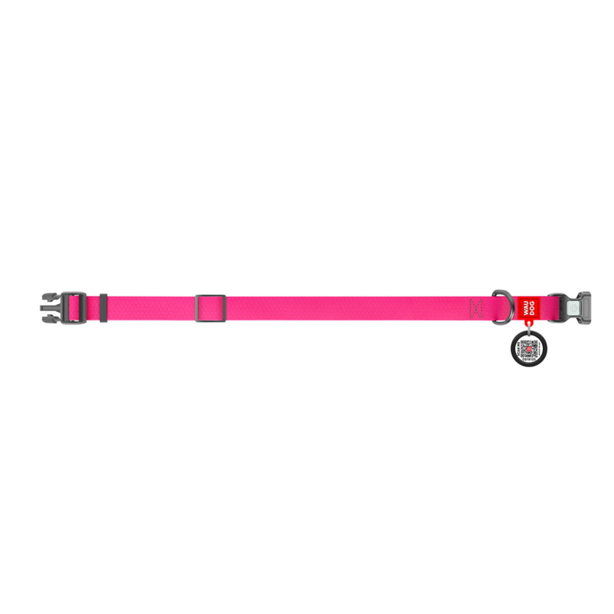 WAUDOG Waterproof Dog Collar with QR Passport - Pink