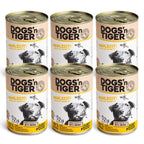 Dogs’n Tiger Adult Premium Hundefutter, Nassfutter, Getreidefrei, Mahlzeit, Huhn & Karotte