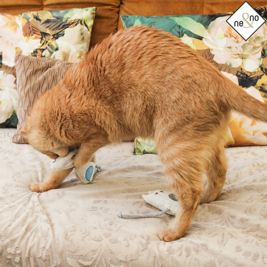 Set de juguetes para gatos – Rellenos de valeriana (3 piezas)