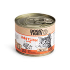 Dogs’n Tiger Adult Premium, Katzenfutter, Köstlich, Nassfutter, Getreidefrei, Pute & Leinöl