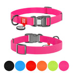 WAUDOG Waterproof Dog Collar with QR Passport - Pink