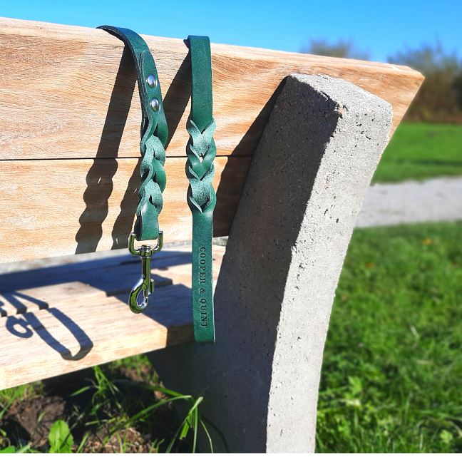 Gedrehte Hundeleine – Grün