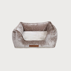 PHOEBE Chenille Dog Bed with Raised Sides