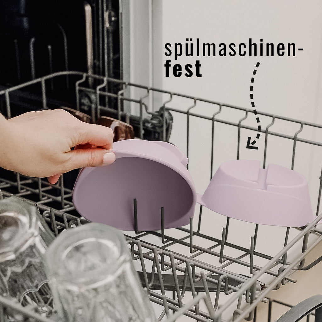 Erhöhter Silikon Katzennapf + mit verstellbarer Neigung