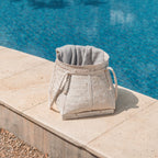 Korb BIKU – Boho Aufbewahrungskorb aus Bambus . Pflanzenkorb . Wäschekorb