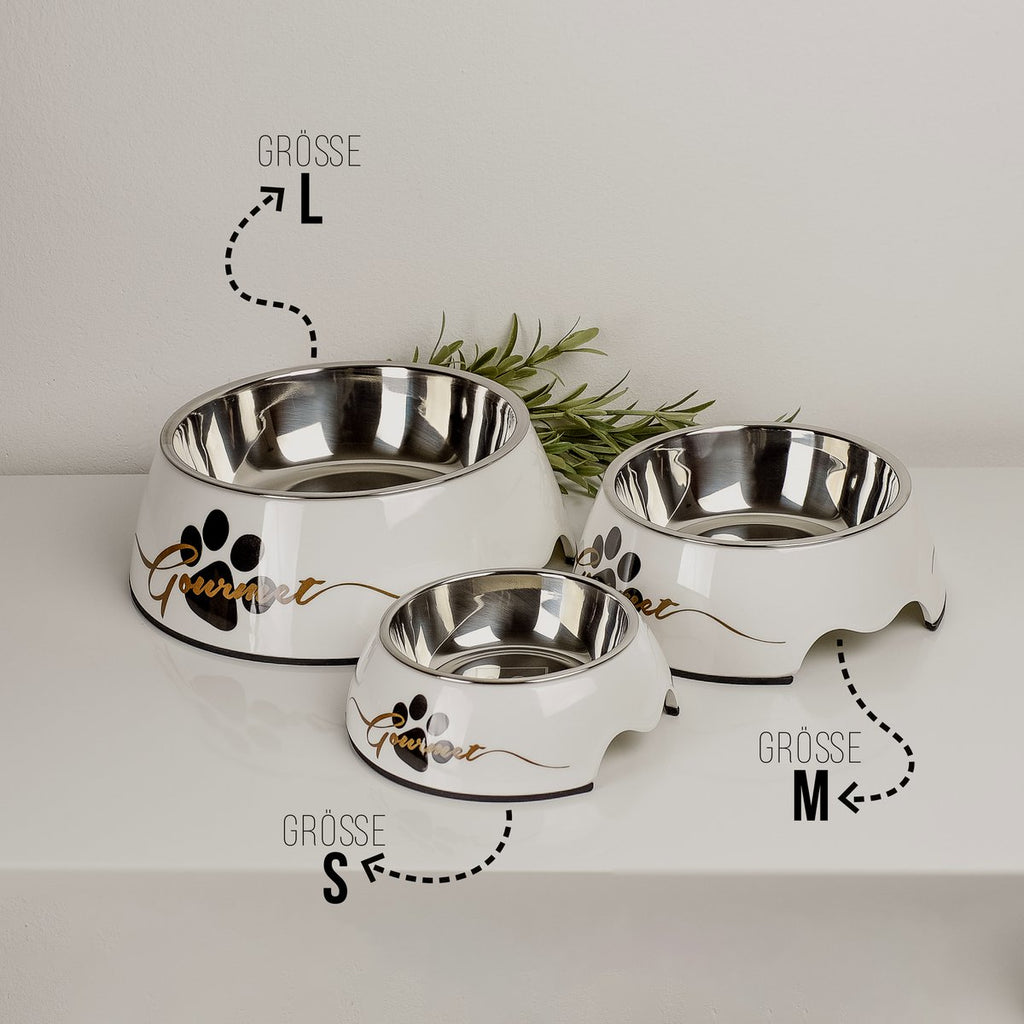 Set de cuencos para mascotas – Diseño gourmet para perros (2 piezas)