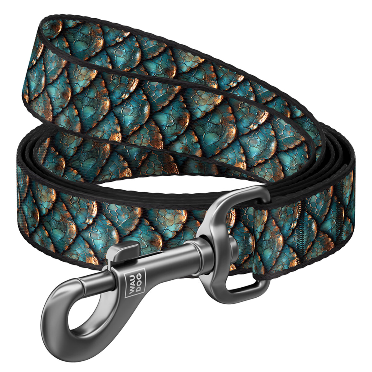 WAUDOG Nylon Dog Leash - Scales