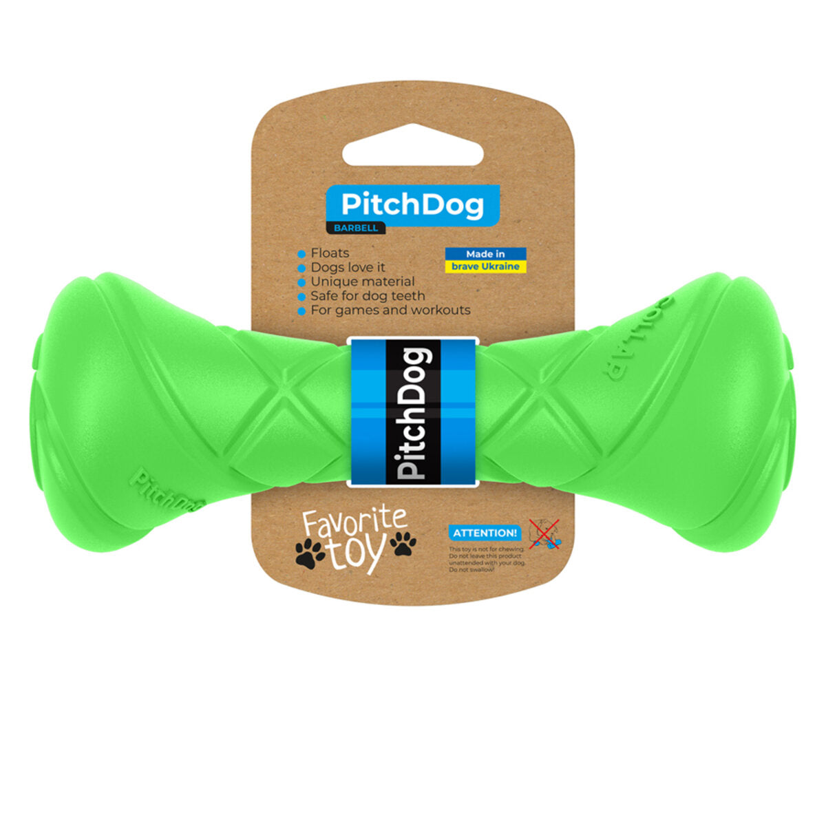 PitchDog - Game barbell d 7 Light green