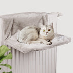 Acogedora Cama para Gatos de Radiador con 5 Palitos de Matatabi