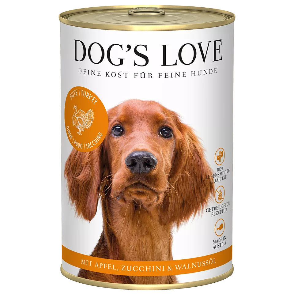 DL Adult Turkey Wet Dog Food  With Apple, Zucchini & Walnut Oil