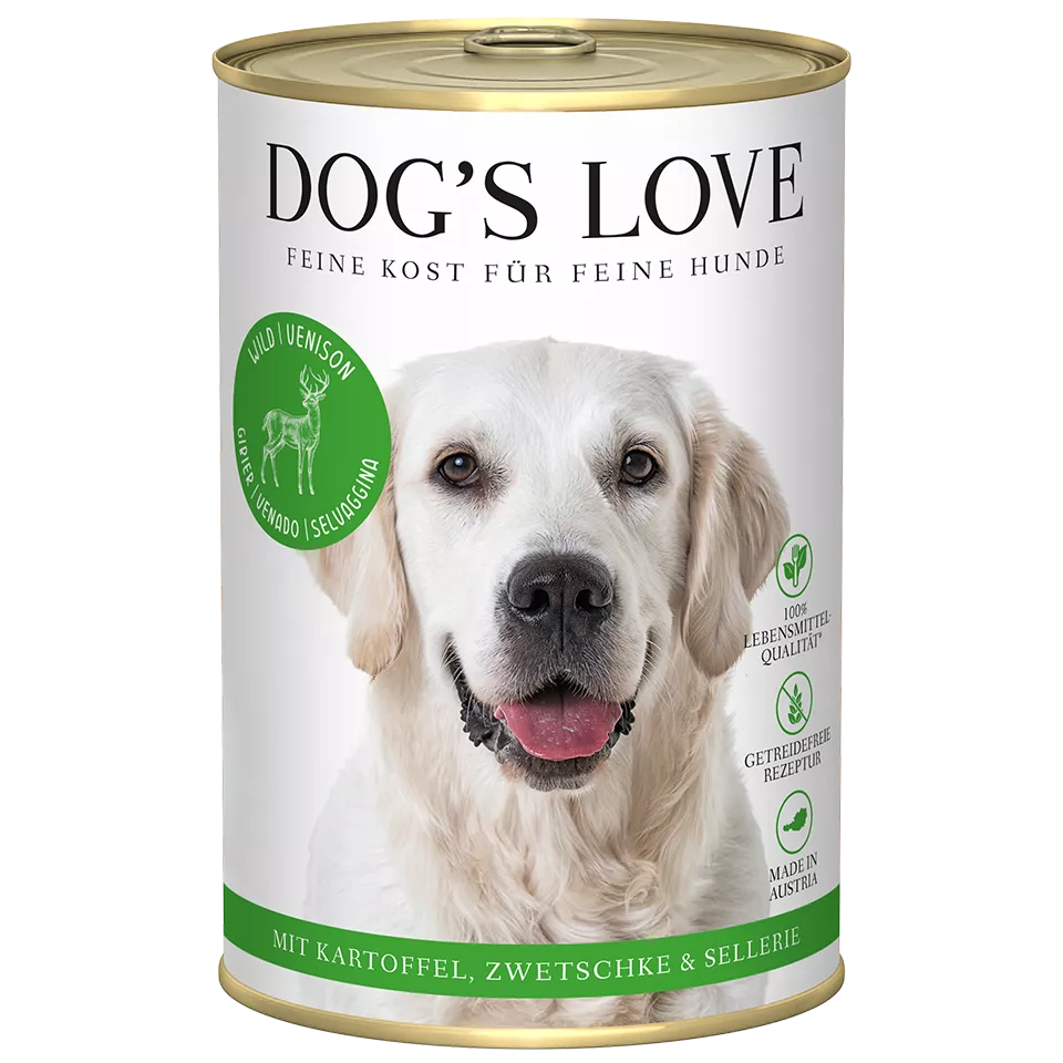 DL Adult Wild Wet Dog Food – Venison & Deer with Potato, Plum & Celery