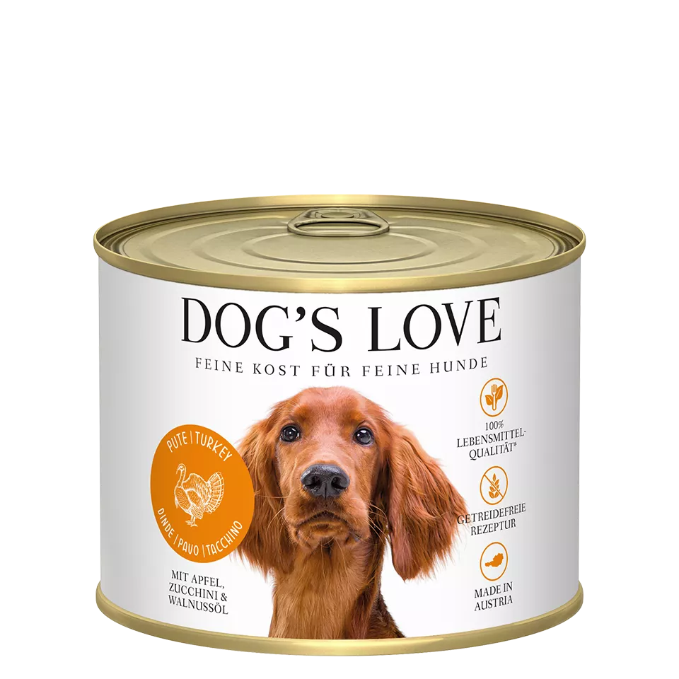 DL Adult Turkey Wet Dog Food  With Apple, Zucchini & Walnut Oil