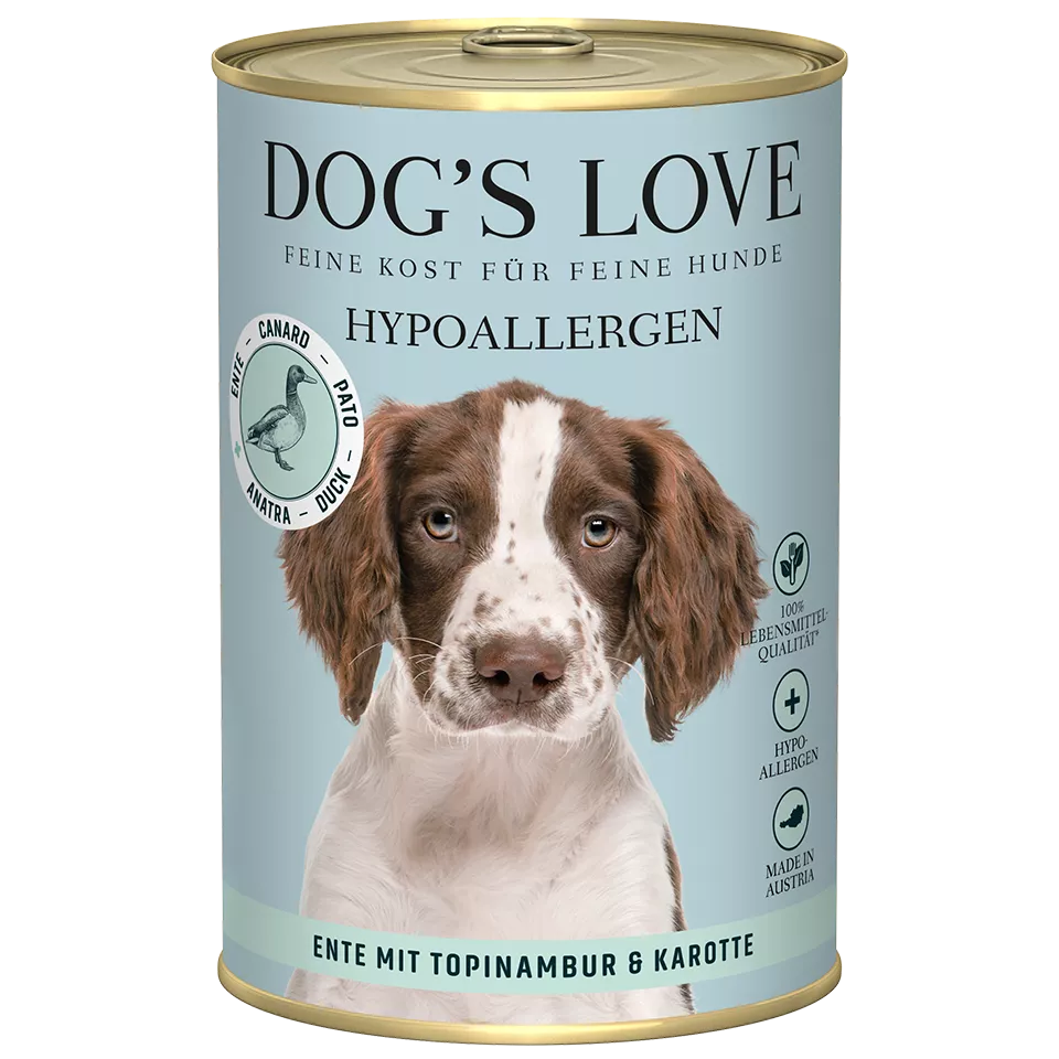 DL Hypoallergenic Duck Wet Dog Food  With Jerusalem Artichoke & Carrots 400g