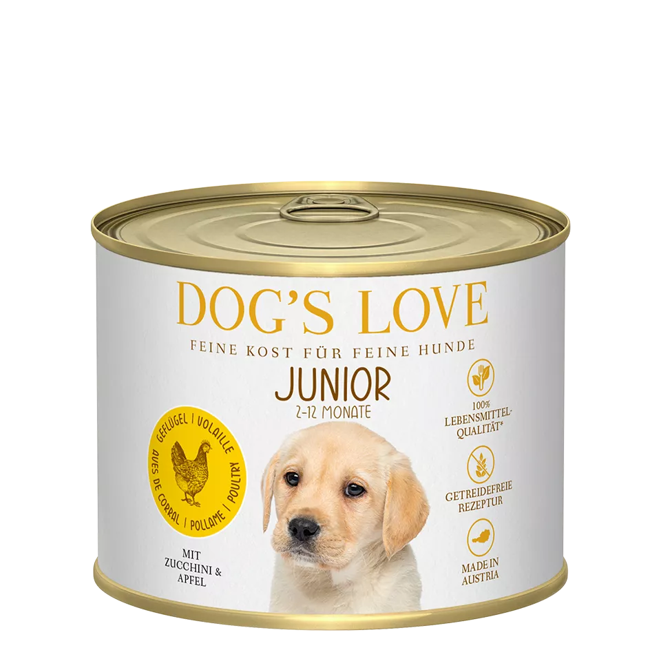 DL Junior Poultry Wet Dog Food  With Zucchini & Apple