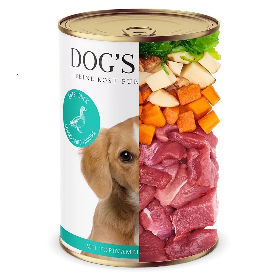 DL Adult Duck Wet Dog Food – Duck with Jerusalem Artichoke & Carrots 800g