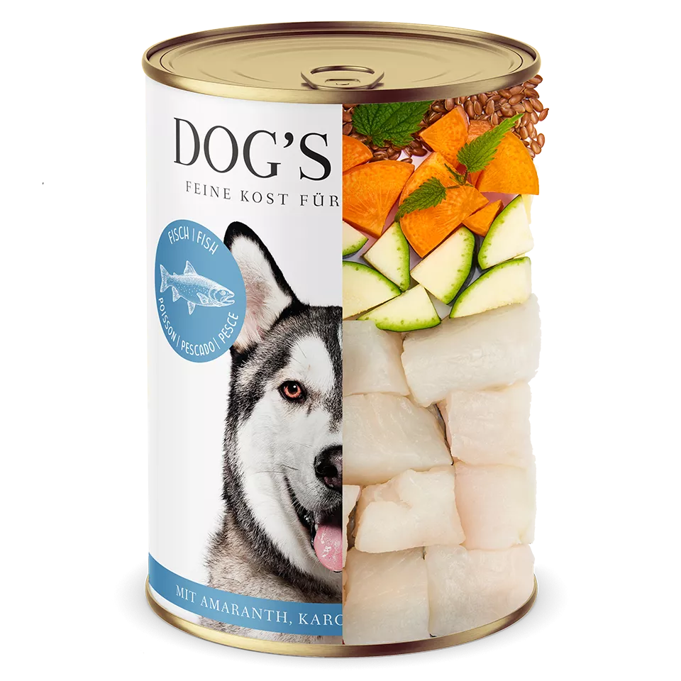 DL Adult Fish Wet Dog Food  With Amaranth, Carrot & Dandelion