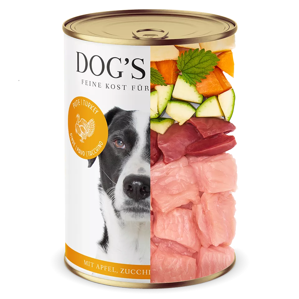 DL Adult Turkey Wet Dog Food  With Apple, Zucchini & Walnut Oil