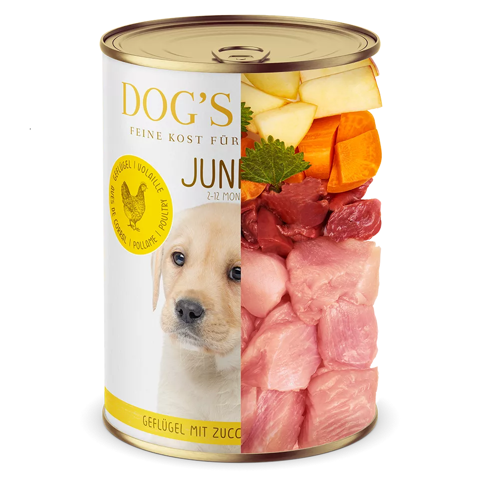 DL Junior Poultry Wet Dog Food  With Zucchini & Apple