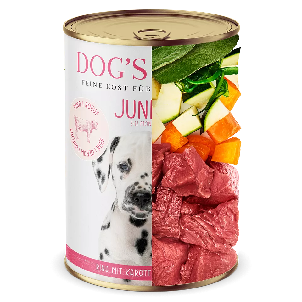 DL Junior Beef Wet Dog Food  With Carrot & Sage 400g