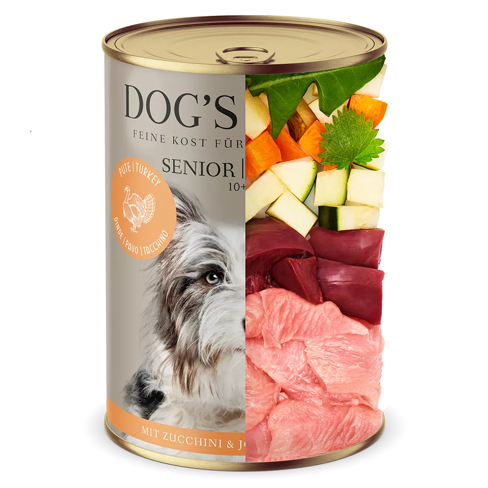 DL Senior Turkey Light Wet Dog Food  With Zucchini & St. John’s Wort