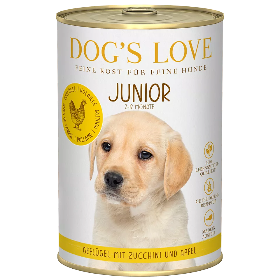 DL Junior Poultry Wet Dog Food  With Zucchini & Apple