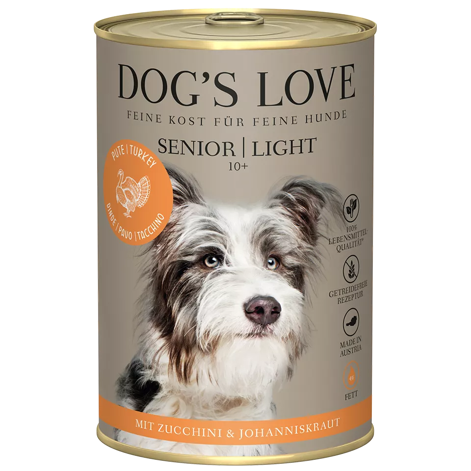 DL Senior Turkey Light Wet Dog Food  With Zucchini & St. John’s Wort