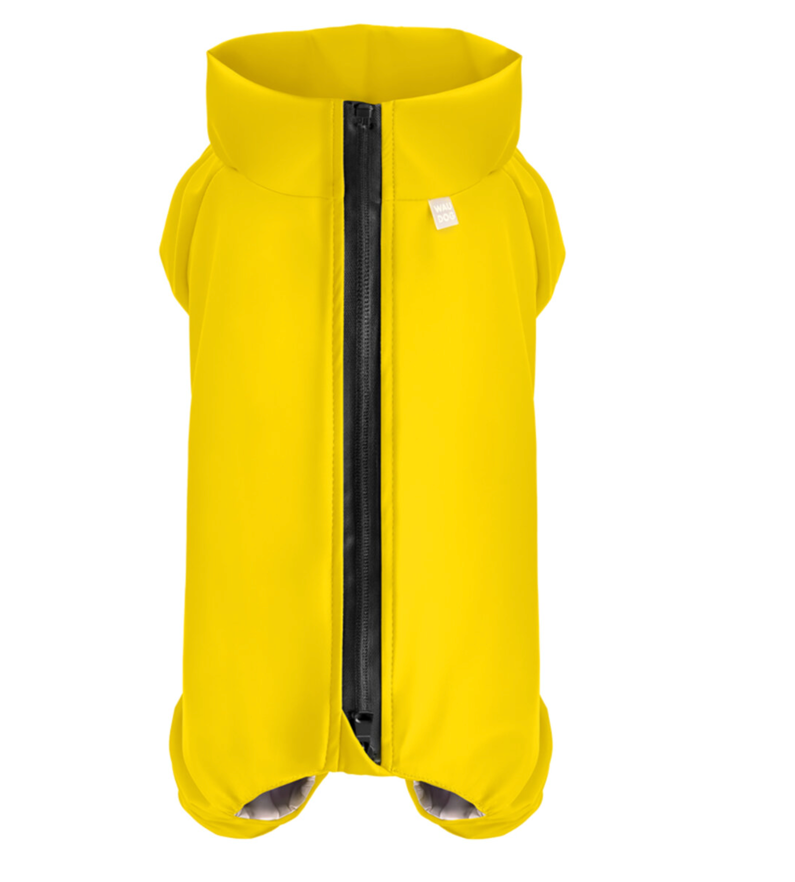 WAUDOG Clothes waterproof dog raincoat, yellow