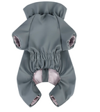 WAUDOG Clothes waterproof dog raincoat,  grey