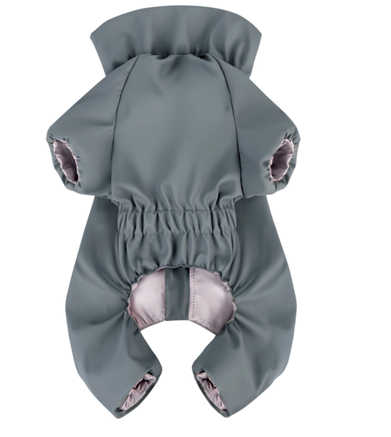 WAUDOG Clothes waterproof dog raincoat,  grey