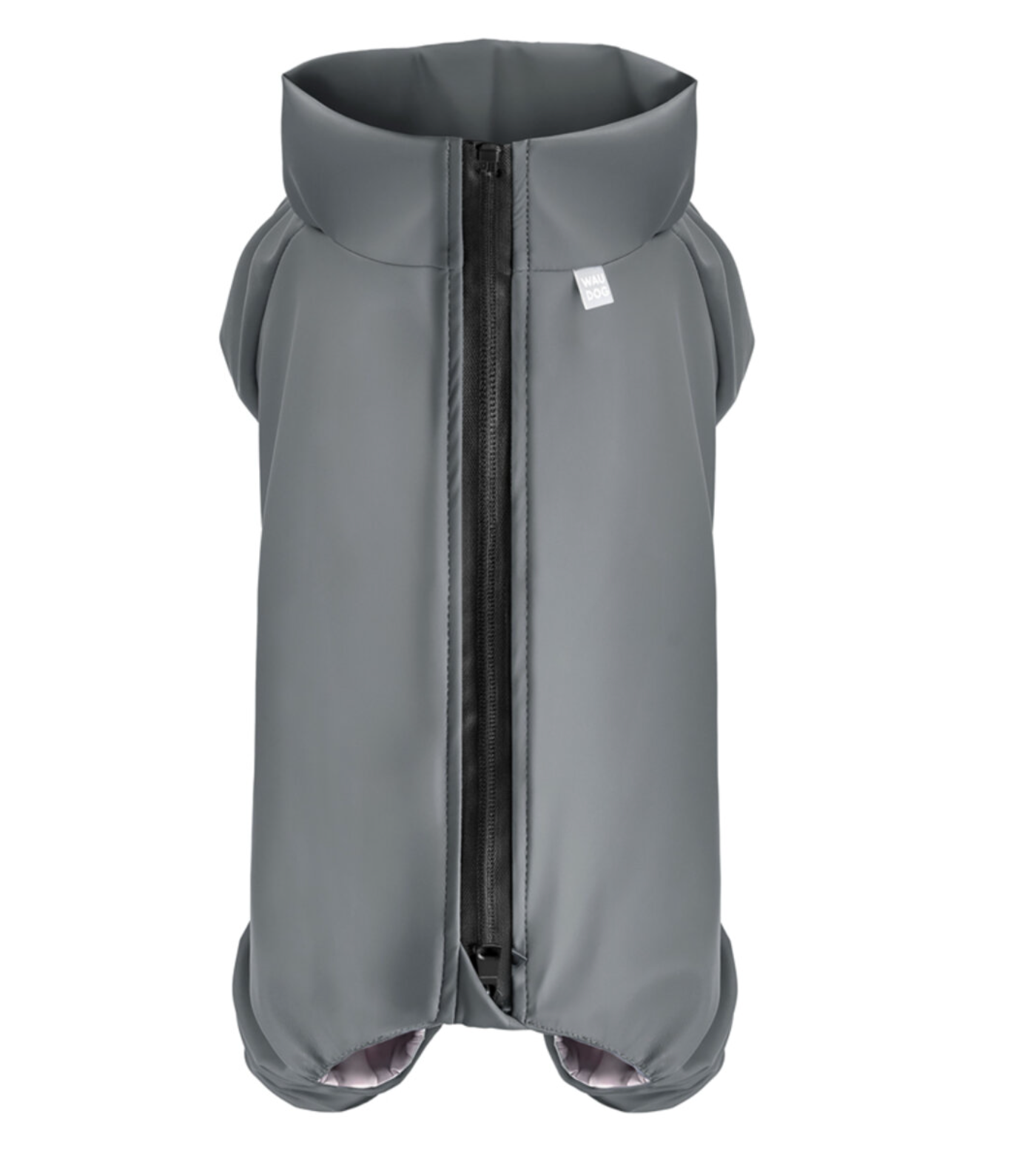 WAUDOG Clothes waterproof dog raincoat,  grey