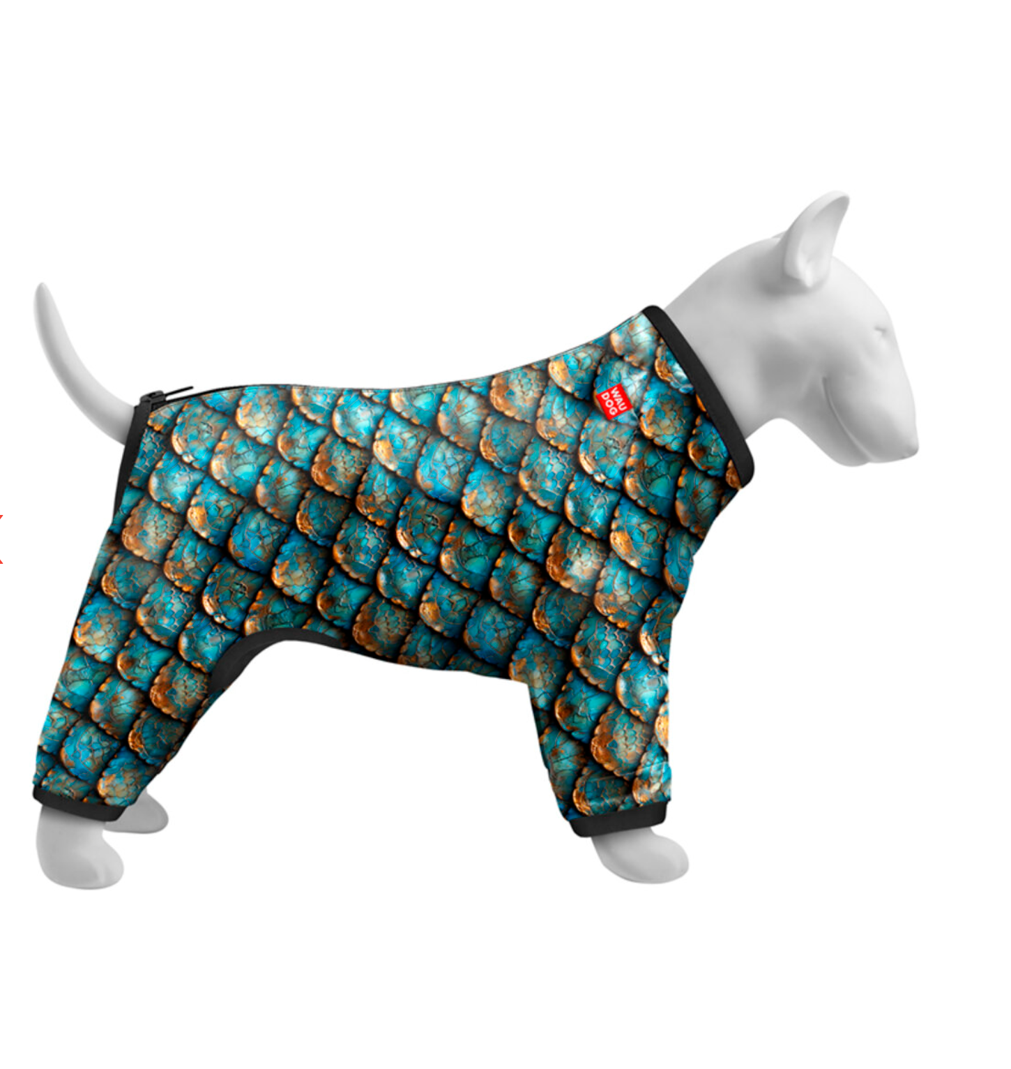 WAUDOG Clothes dog windbreaker "Scales" design