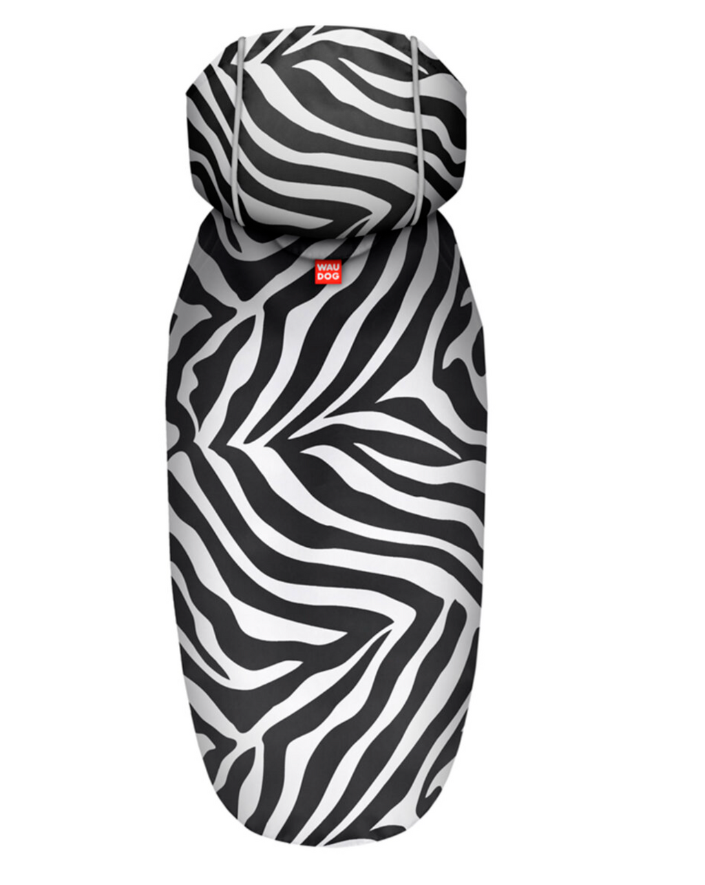 WAUDOG Clothes dog raincoat with hood "Zebra" design