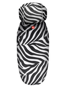 WAUDOG Clothes dog raincoat with hood "Zebra" design