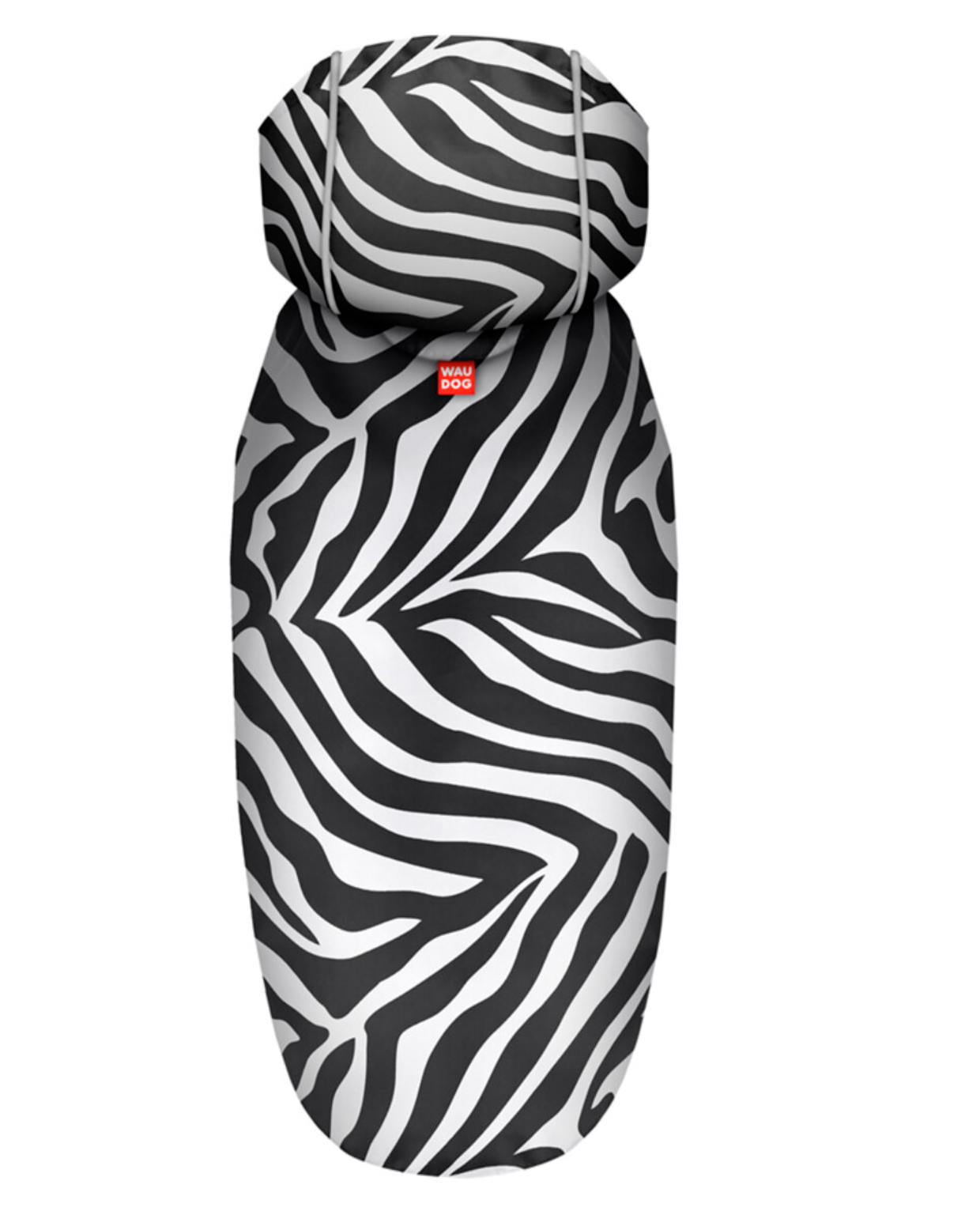 WAUDOG Clothes dog raincoat with hood "Zebra" design