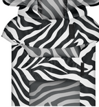 WAUDOG Clothes dog raincoat with hood "Zebra" design