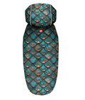 WAUDOG Clothes dog raincoat with hood "Scales" design
