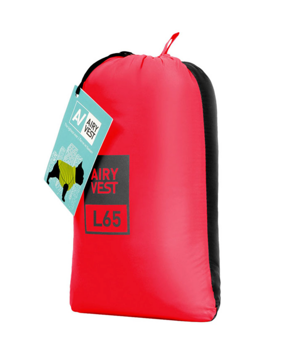 Dog jacket AiryVest reversible, black-red