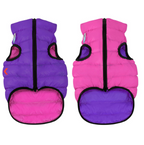 Dog jacket AiryVest reversible, pink-purple