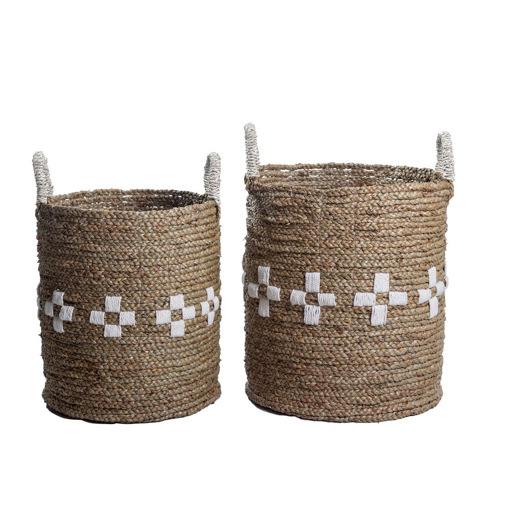 Cesta de almacenamiento de pasto marino – Cesto para ropa y plantas (3 tamaños)
