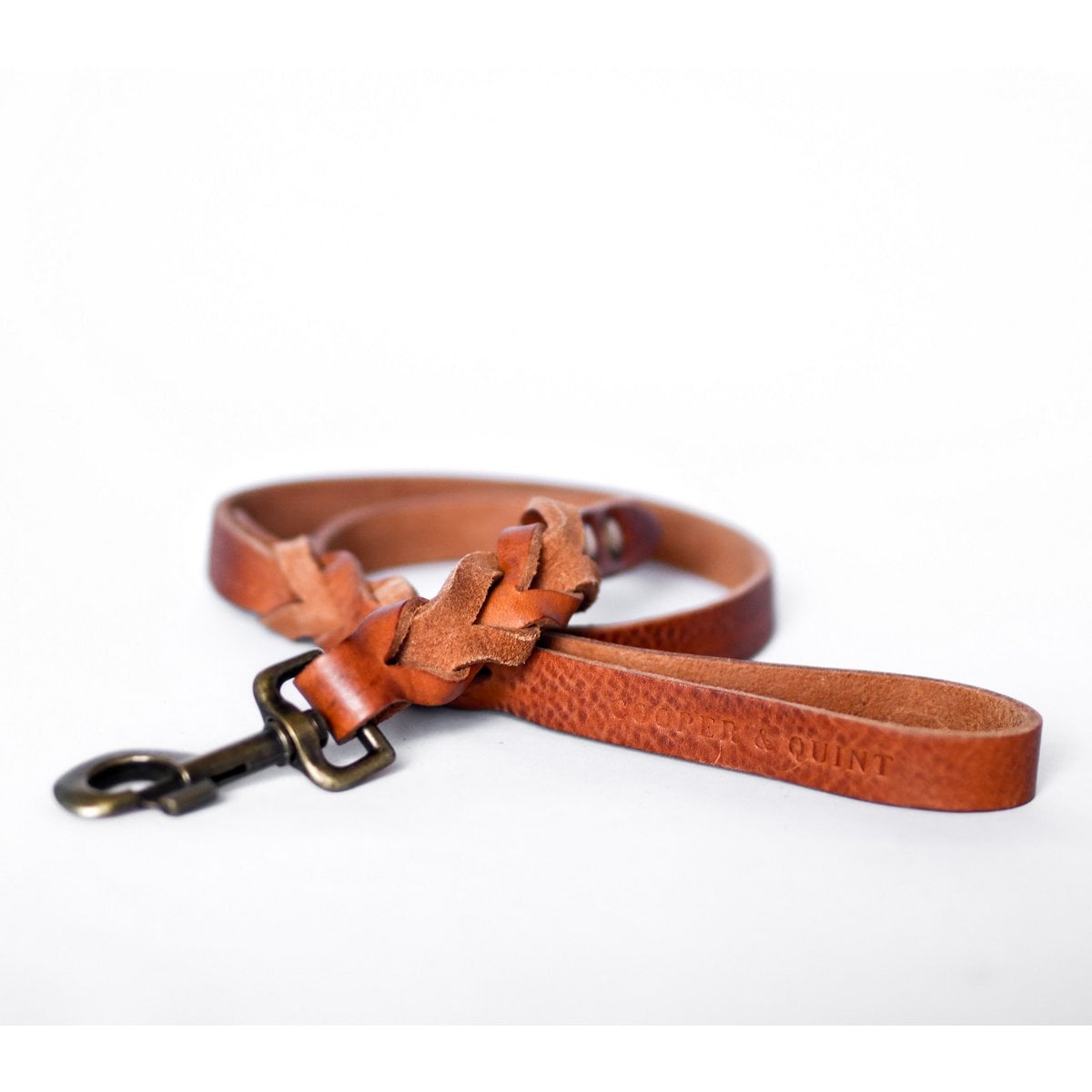 Gedrehte Hundeleine – Farbe Camel