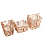 Cesta de almacenamiento de ratán – Cesta para ropa sucia y plantas (3 tamaños)