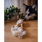 Juguete para perro de cuerda con nudo de serpiente