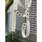 Hundeleine – Verstellbar aus Hanf (Naturweiß)