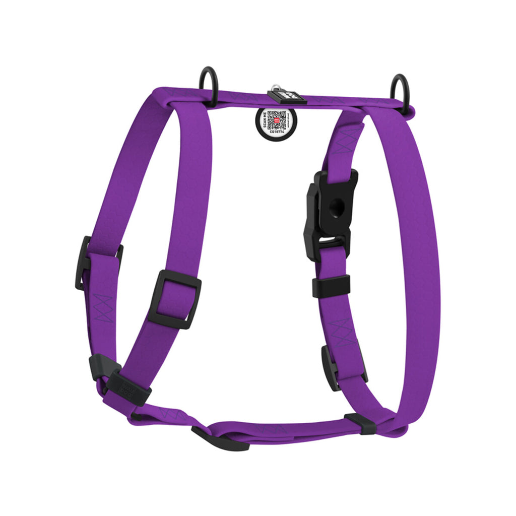 WAUDOG Magnet Dog H-Harness with QR Passport - Purple