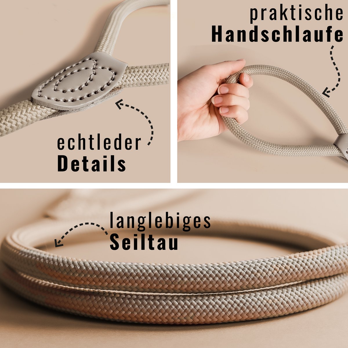 Schlupfhundleine mit integriertem Halsband
