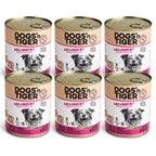 Dogs’n Tiger Adult Premium Hundefutter, Abendbrot, Nassfutter, Getreidefrei, Lamm, Pastinake & Gesund-Kräuterpaket
