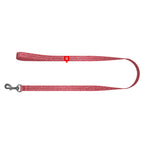 WAUDOG Re-cotton Reflective Dog Leash - Red