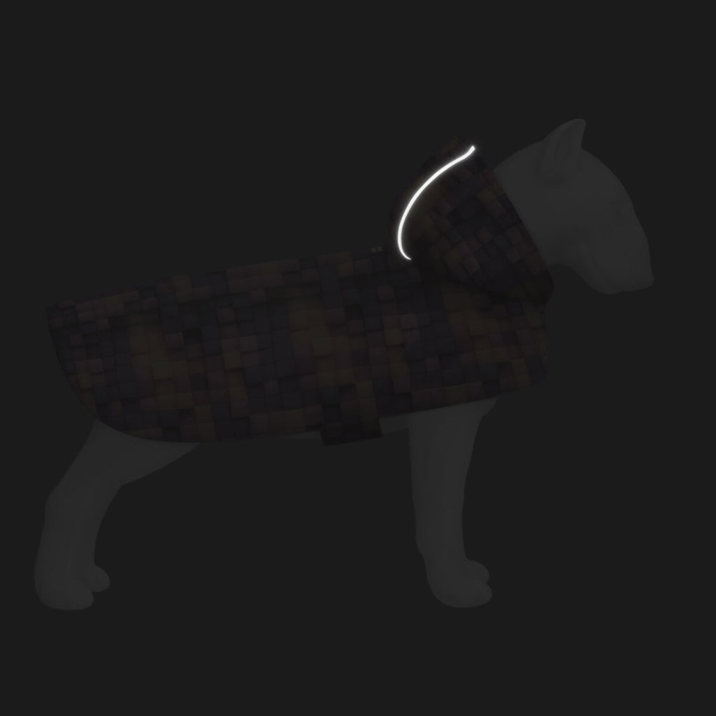 WAUDOG Clothes Dog Raincoat - 3D cubes